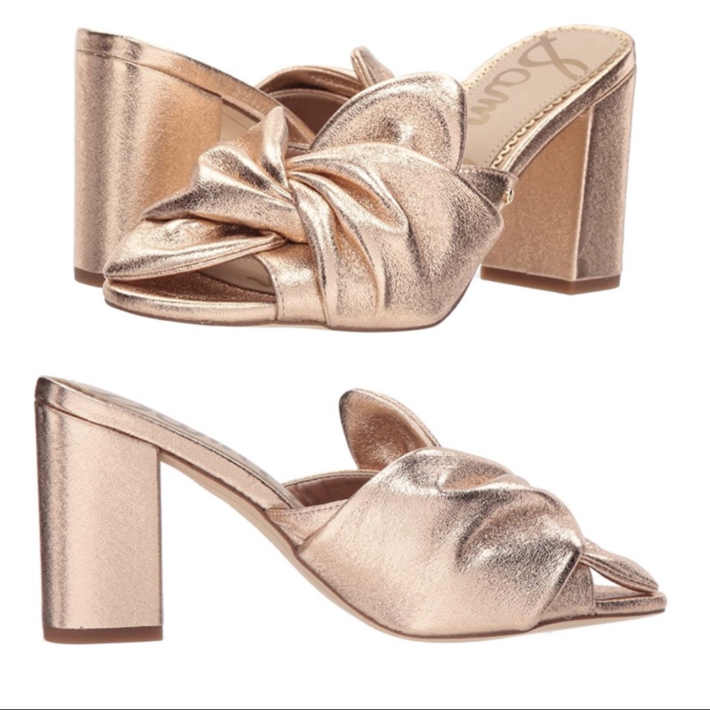 Sam Edelman | Oda Gold Knot Mules - Picture 15 of 15